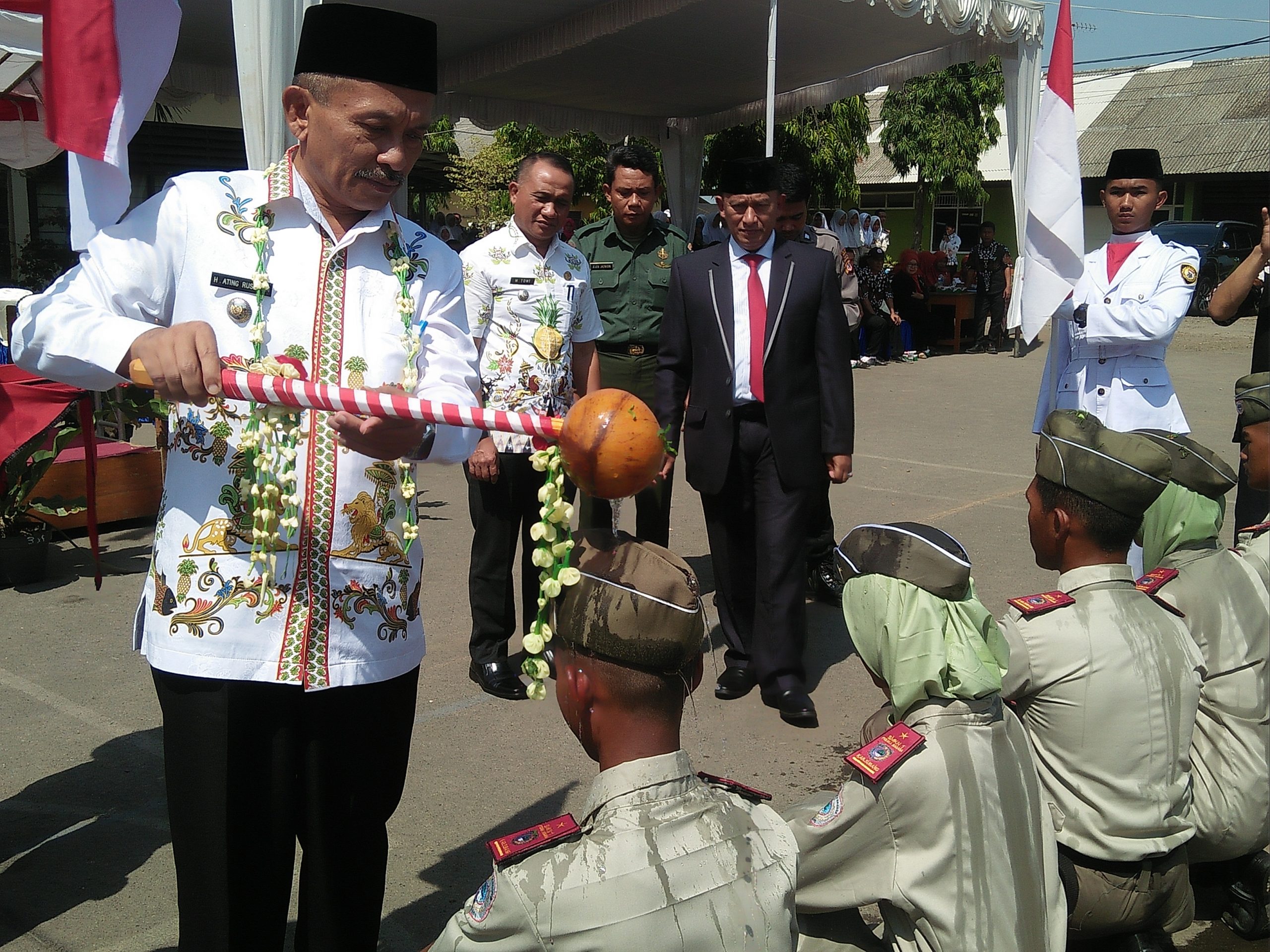 Ating Lantik 412 Taruna SMKN 1 Pusakanagara