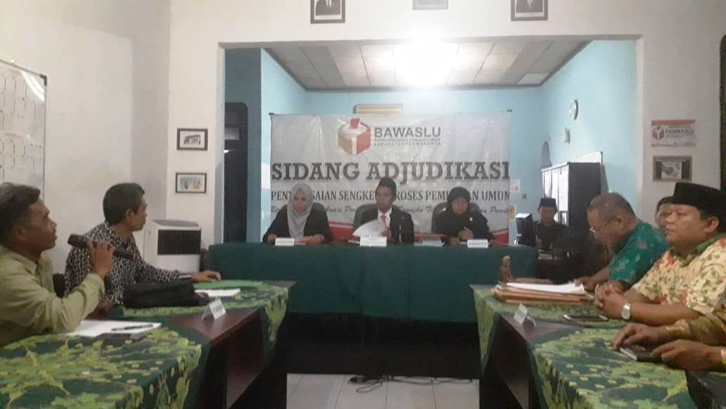 Bawaslu Gelar Sidang Ajudikasi Penyelesaian Persengketaan Pemilu