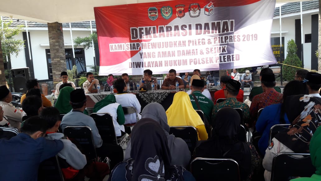 Deklarasi Damai Pemilu 2019, Jaga Kondusifitas Antar Peserta Pemilu