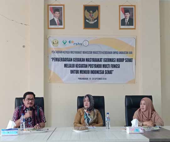 Melalui Kegiatan PkM, Mahasiswa S2 Kebidanan Unpad Jadikan Posyandu Mulitfungsi