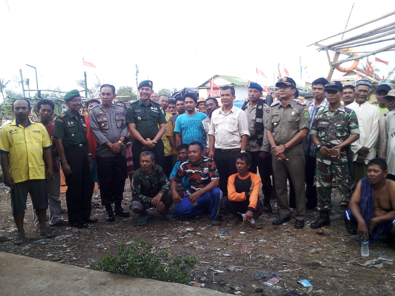 Kodim 0605 Subang Bersama Jajaran Koramil 0511 Pusakanagara Pantau Pantai Patimban dan Edukasi Warga