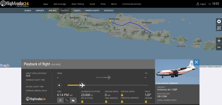 Suara Aneh di Langit Pantura, Ada Jejak Putus-putus Pesawat Rusia di Langit Subang