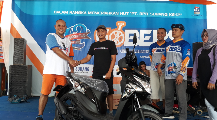 Ribuan Bikers Meriahkan Gobers HUT BPR Subang Ke-12