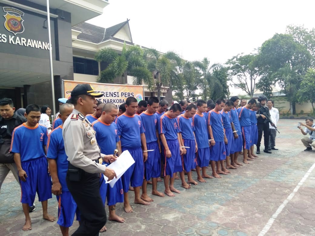 Sebulan, Polres Karawang Ungkap 23 Kasus Narkoba