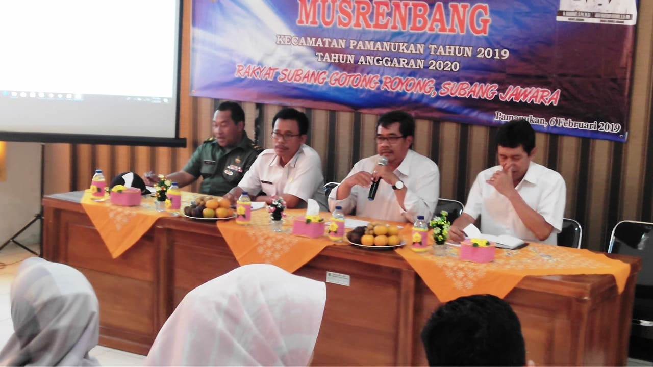 Musrenbang Kecamatan Pamanukan Prioritaskan Infrastruktur Jalan Penghubung Desa