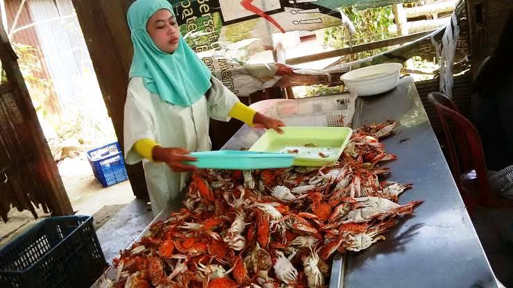 Meka Rajungan Dusun Pasir Putih Dipesan Negeri Jiran Malaysia