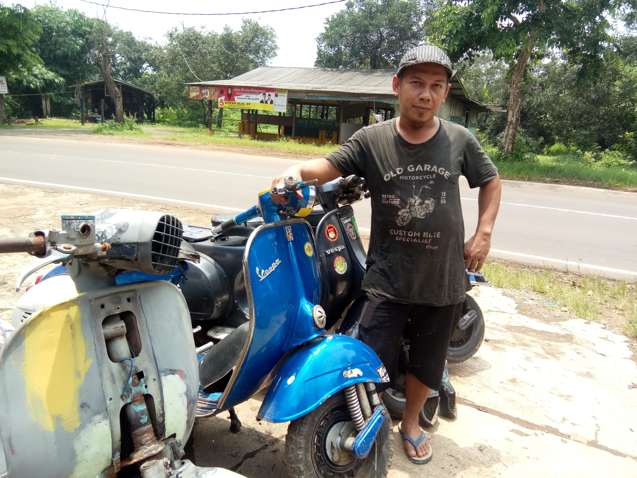 Tidak Patok Harga, Bengkel Vespa Kang Ompong Ramai hingga Luar Kota