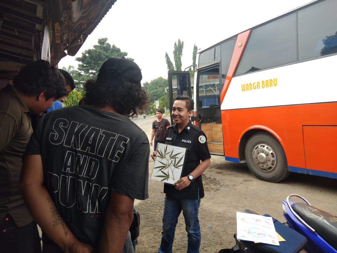 Kunjungi Terminal, Reserse Sosialisasi Bahaya Narkoba