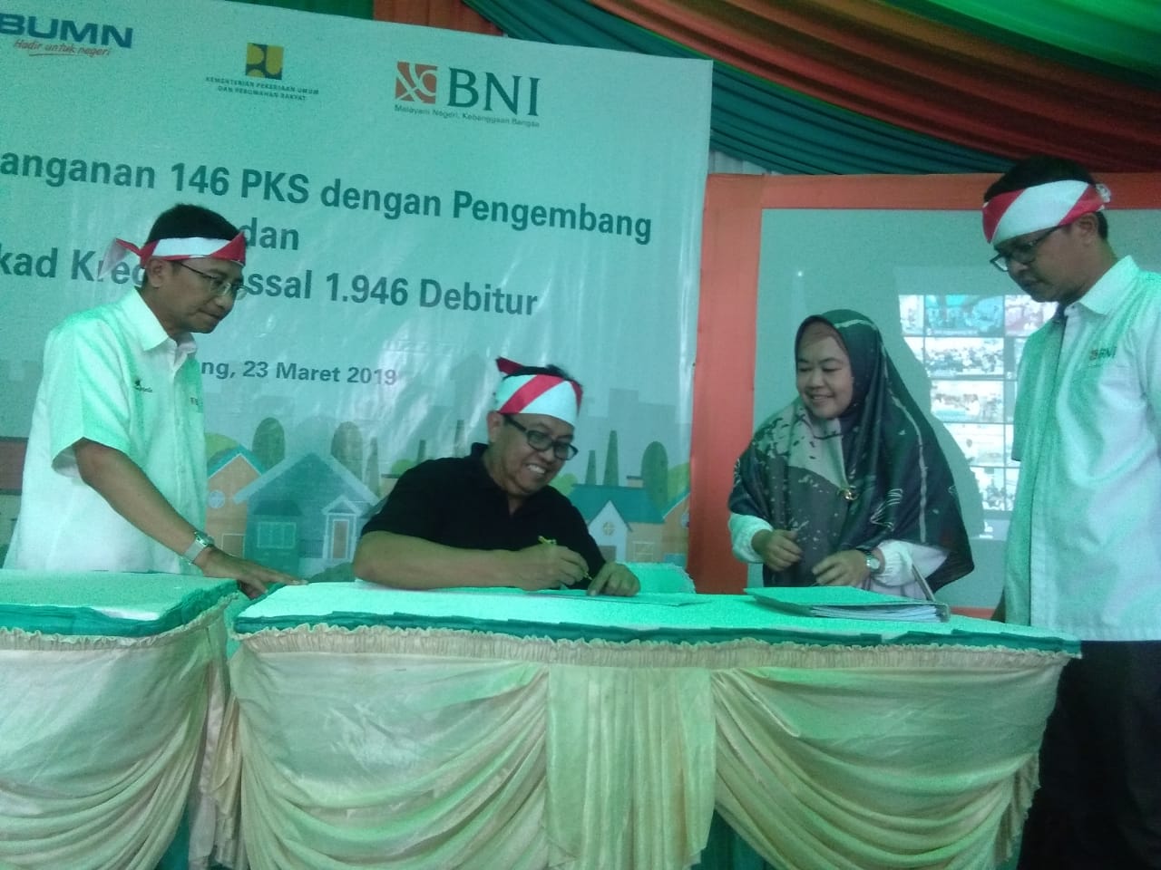 Serempak, 1.946 Akad KPR BNI Ditandatangani, 146 Pengembang Gandeng BNI