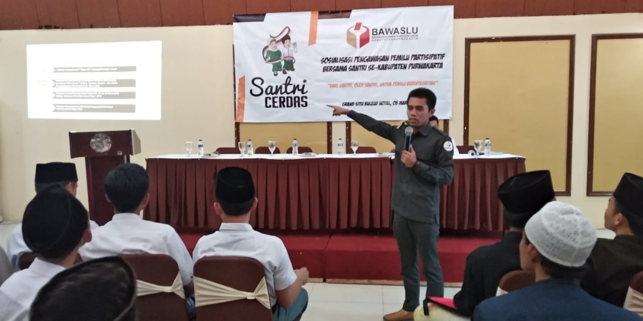 Santri Diajak Awasi Pemilu, Cegah Money Politik dan Ujaran Kebencian