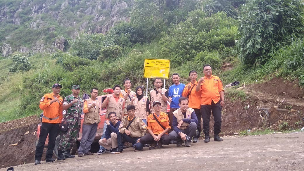 BNPB Pasang Rambu Peringatan Sesar Lembang