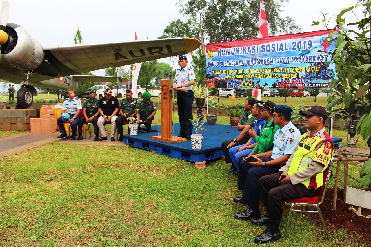 Pelihara Kemanunggalan dan Semangat Bela Negara , Lanud Suryadarma Perkuat Pertahanan