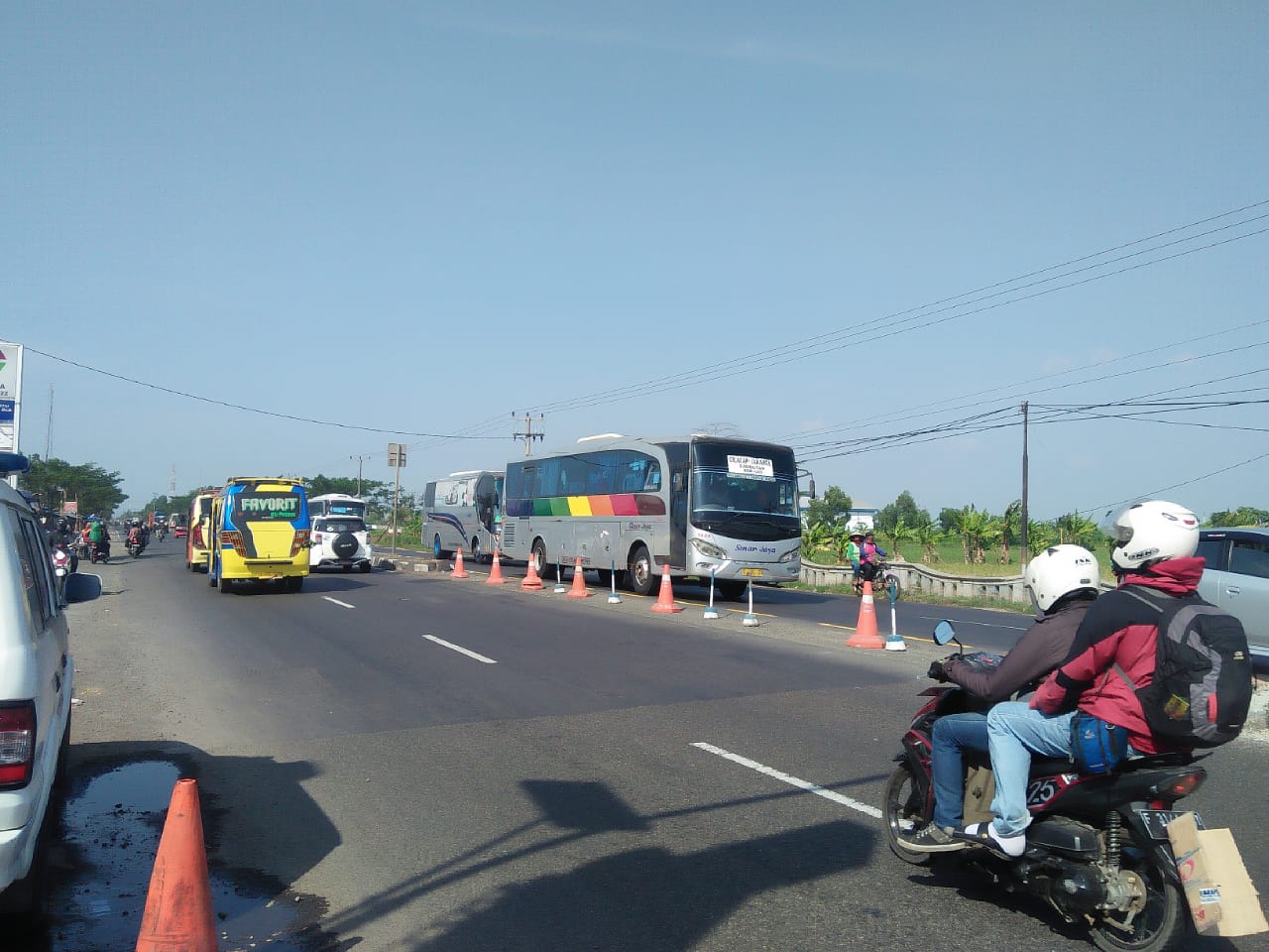 Efek One Way Tol, Jalur Pantura Kembali Ramai