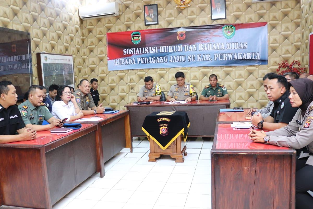 Pemilik Cafe dan Depot Jamu Dikumpulkan, Polres Sosialisasi Hukum dan Bahaya Miras