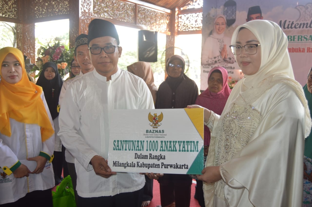 Milangkala Purwakarta, Baznas Santuni 1.000 Anak Yatim