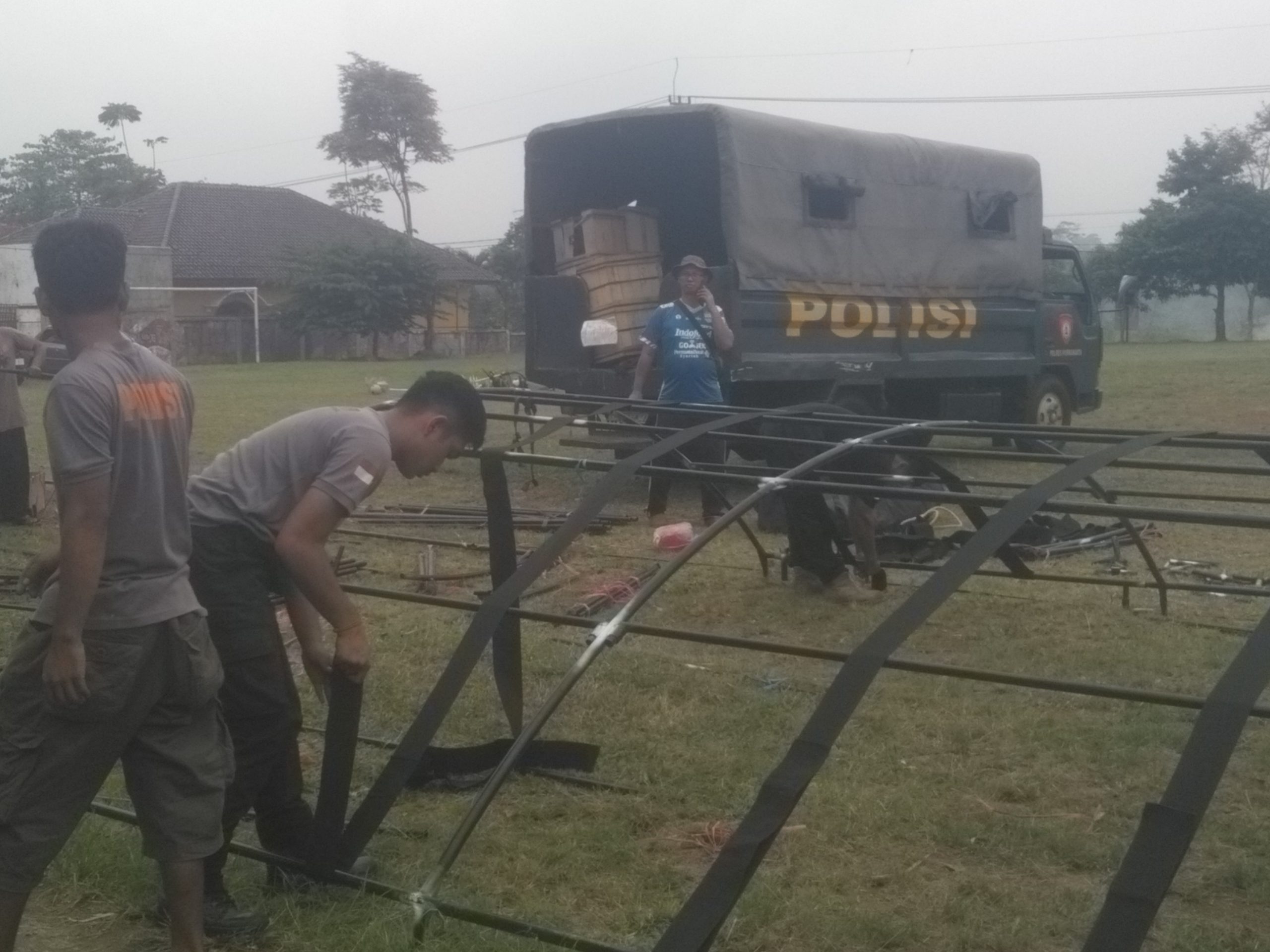 Lapang Bola Pilar Sentral Pesta Rakyat, Pusatkan Perayaan HUT Bhayangkara Ke-73