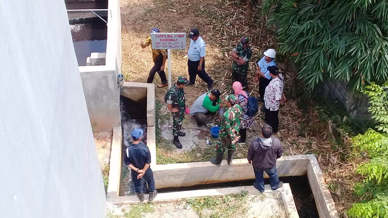 Cek Instalasi Pengolahan Air Limbah, Dansektor 14 Sidak Beberapa Perusahaan