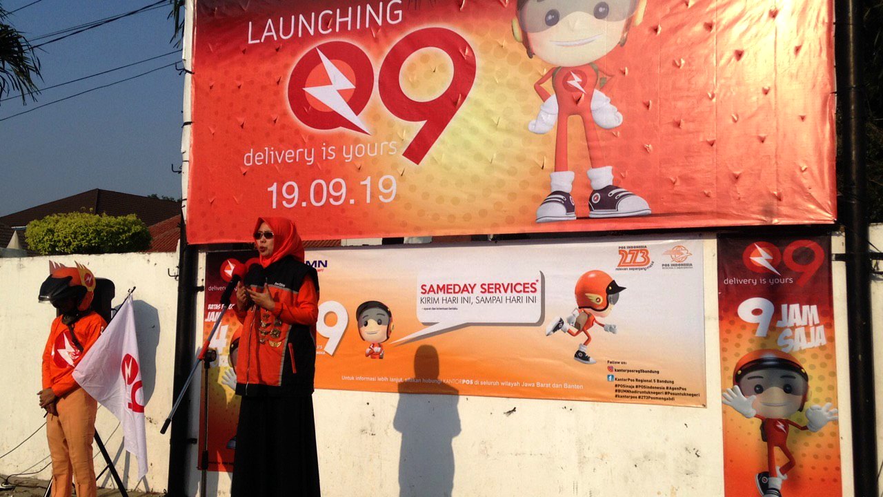 Kantor Pos Launching Layanan Q9