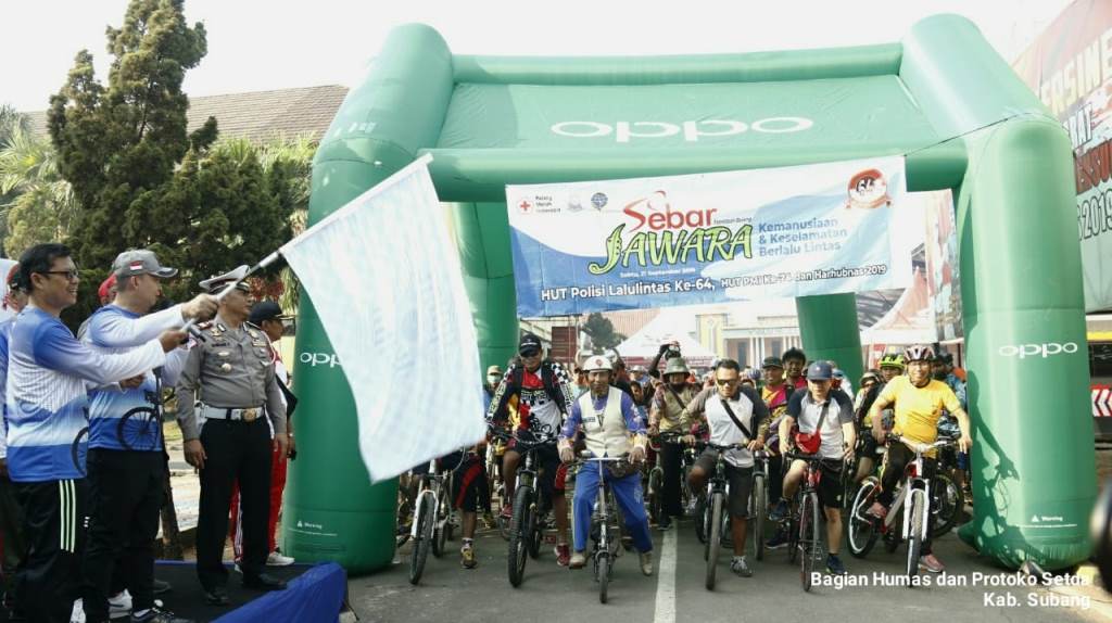 Fun Bike HUT Polantas ke 64 Bagi-bagi Hadiah