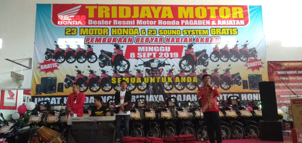 Keren, Tridjaya Motor Bagikan 23 Unit Motor