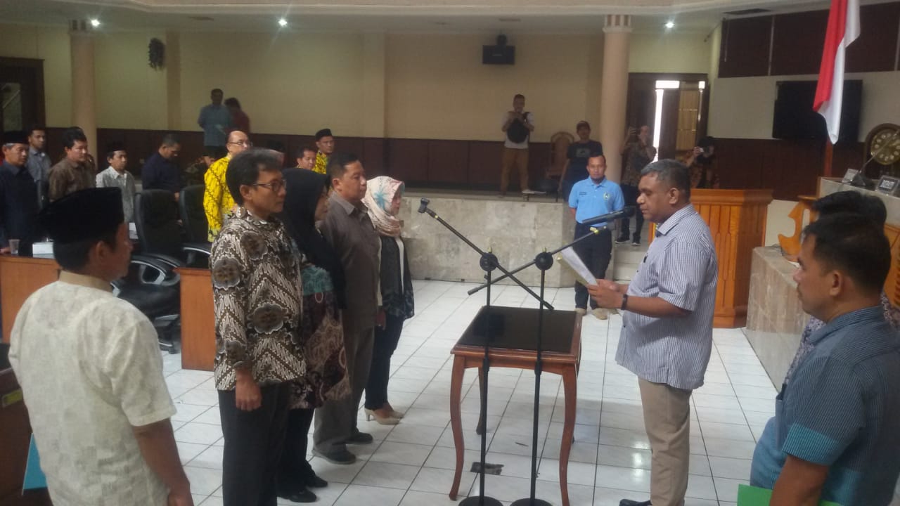 Sekwan Gelar Gladi Pelantikan Pimpinan DPRD