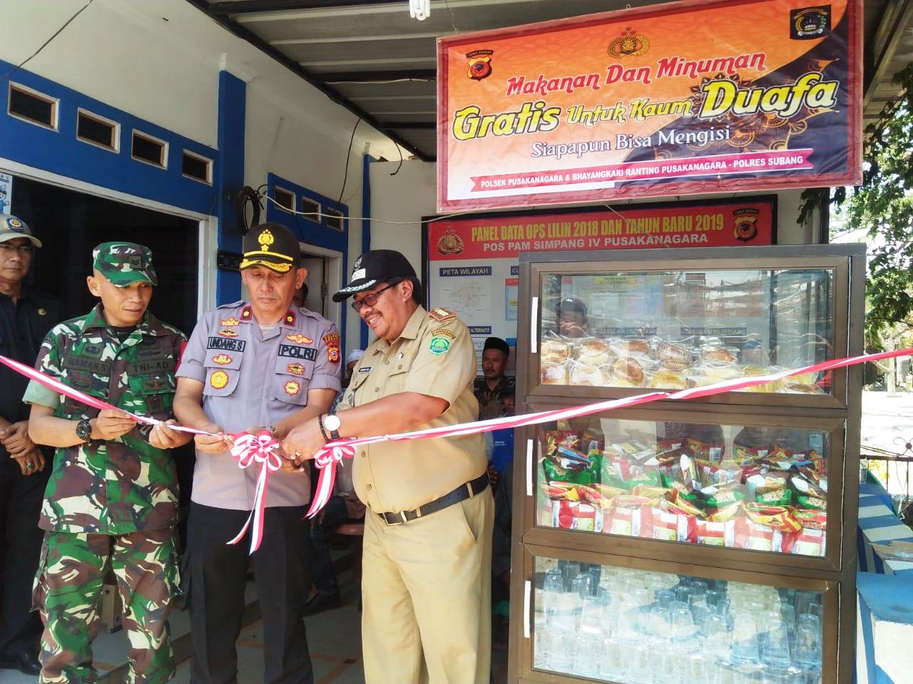 Polres Subang Resmikan Outlet Makan Gratis Bagi Kaum Dhuafa