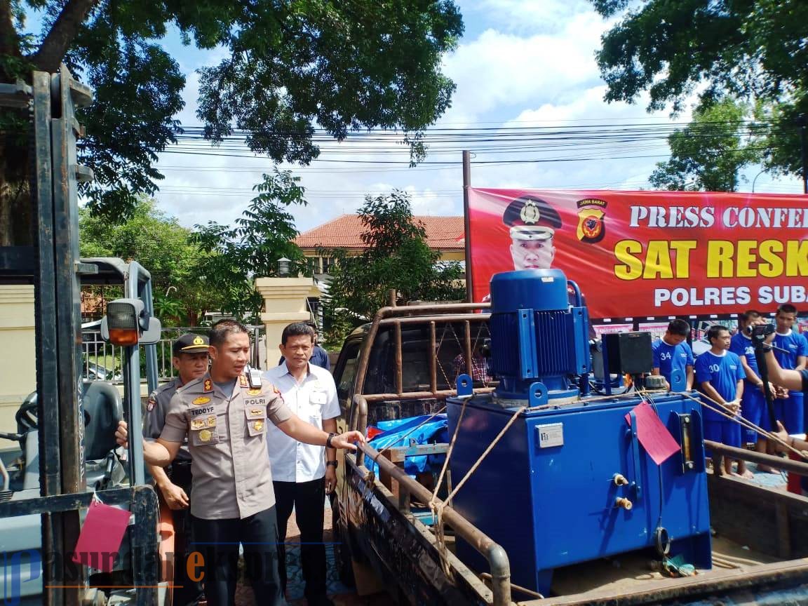 6 Kawanan Pencuri Mesin Dibekuk Polisi