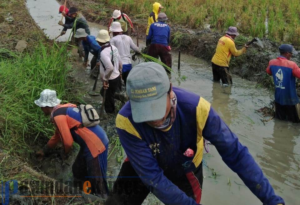 Desa Sukareja Kompak Normalisasi Saluran Irigasi