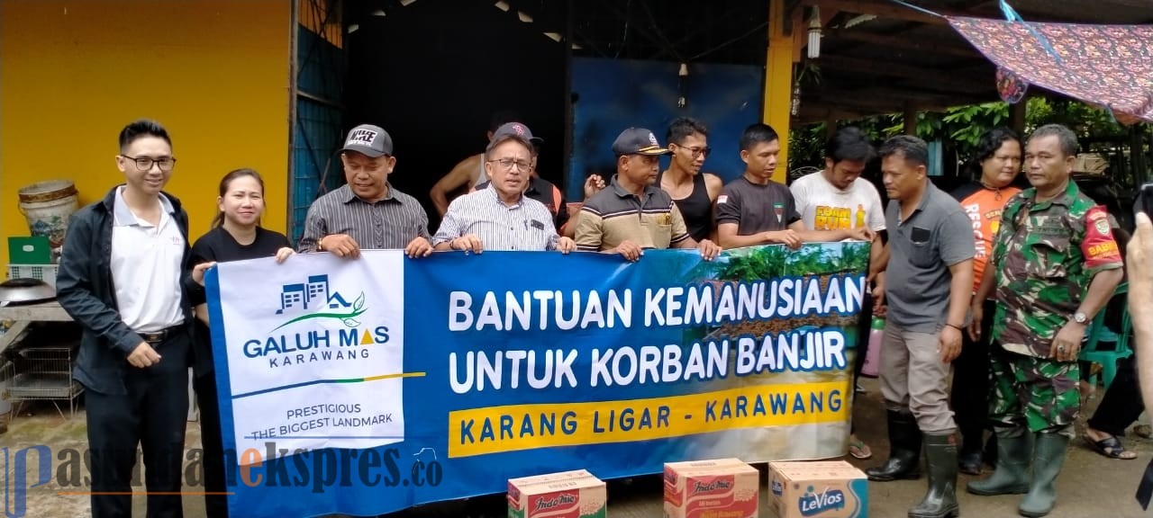 Galuh Mas Salurkan Bantuan Untuk Korban Bencana Banjir Karawang