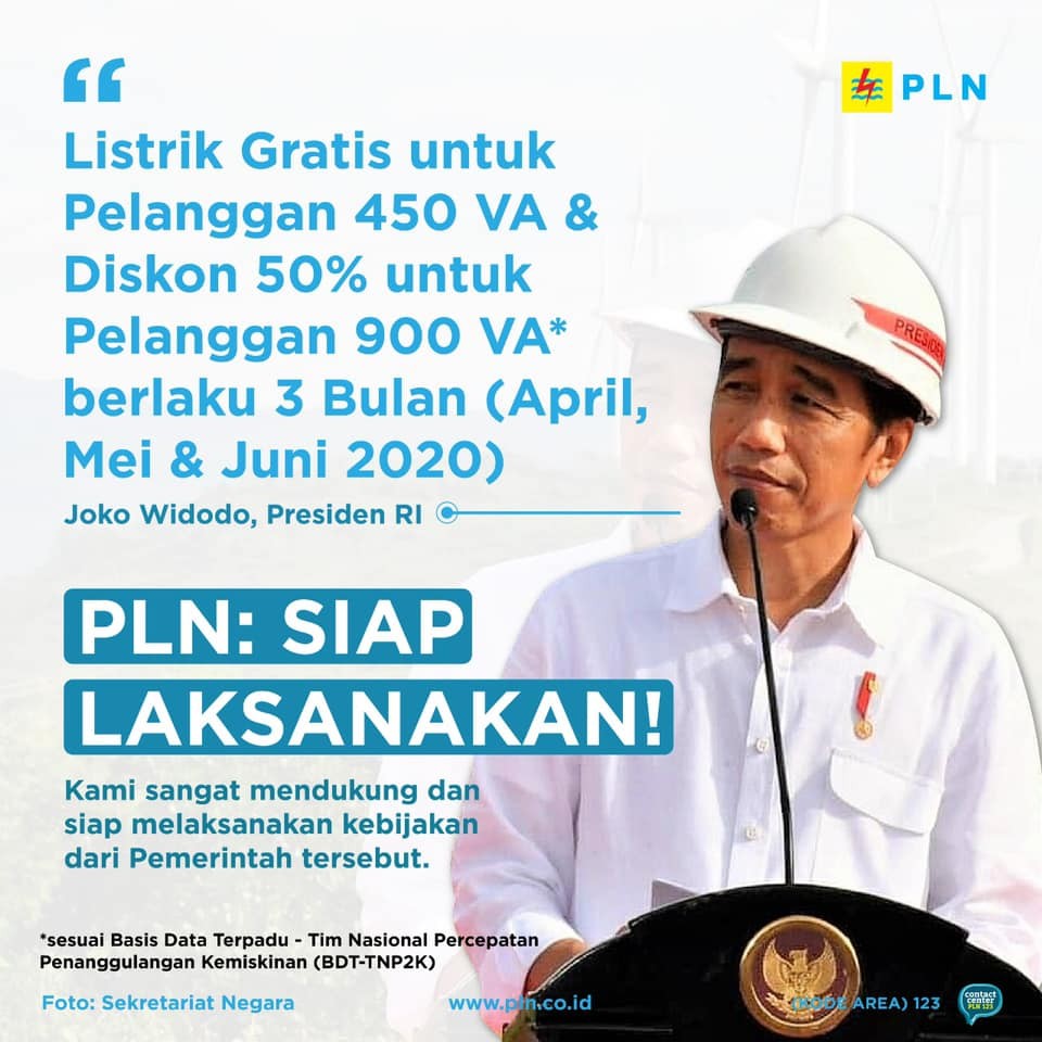 Pelanggan PLN Harus Tahu, Begini Cara Dapatkan Keringanan Bayar Listrik 450 VA dan 900 VA