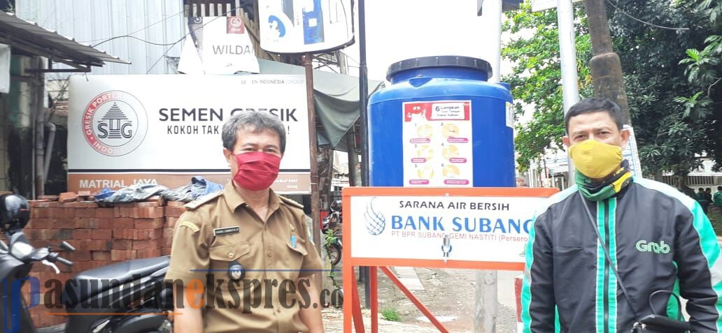 Bank Subang Pasang Wastafel di Tempat Umum, Disebar ke Setiap Sudut Kota Subang