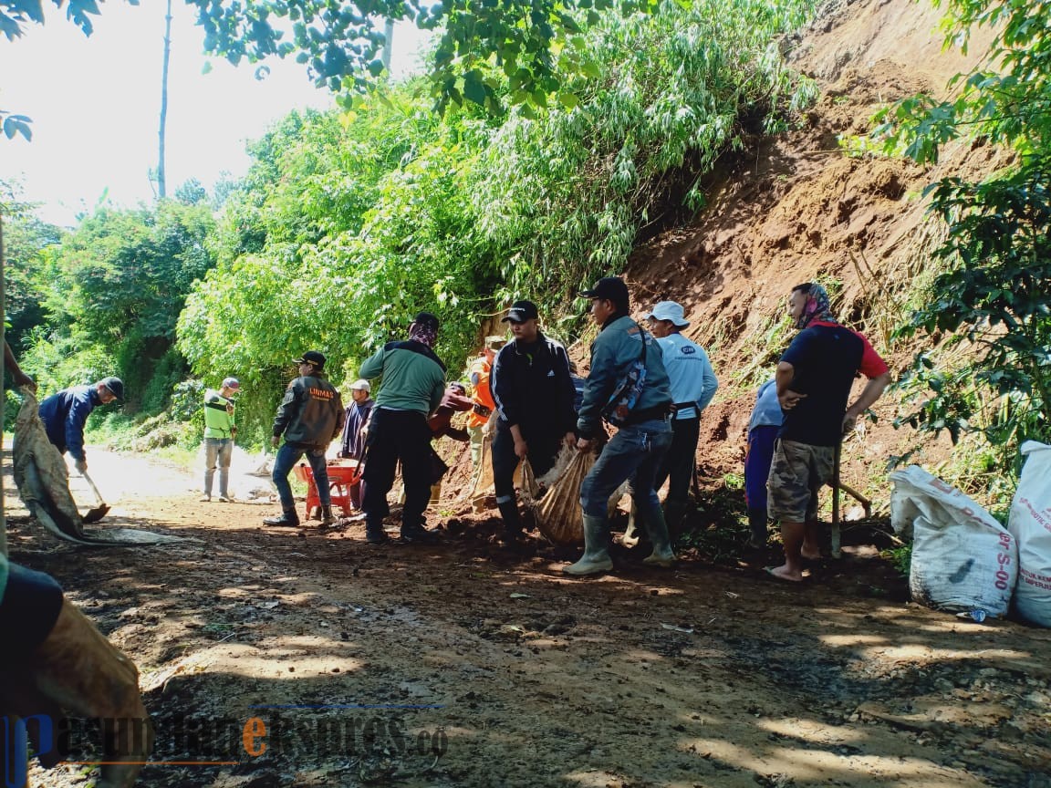 Akibat Hujan Deras, Tebing Setinggi 15 Meter Longsor