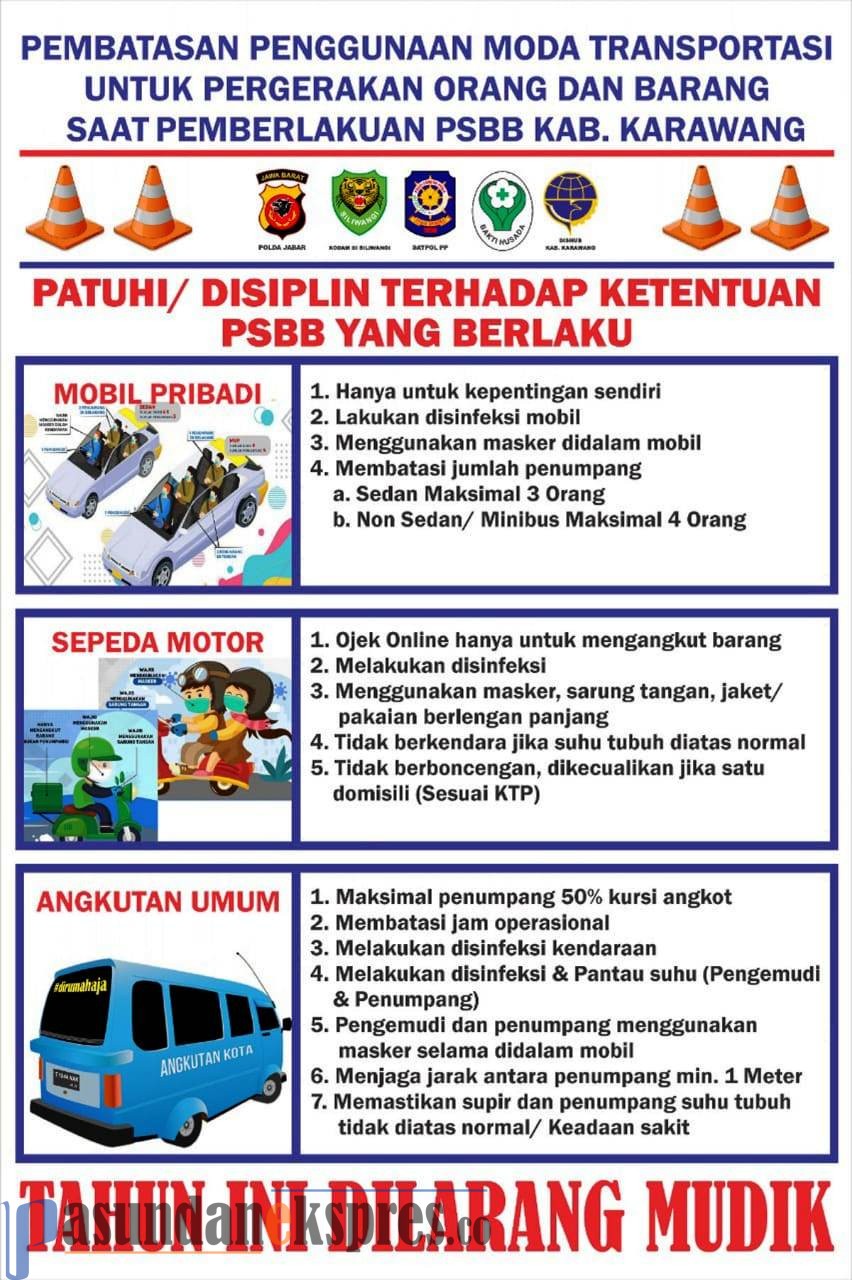 Selama PSBB, Penggunaan Moda Transportasi Dibatasi