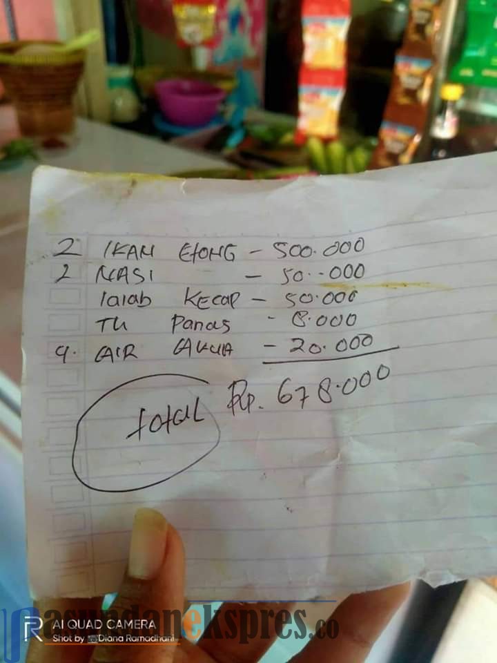 Netizen Murka! Beli 3 Gurame dan Nasi di Pantai Pakisjaya Karawang Harus Bayar Rp1,3 Juta