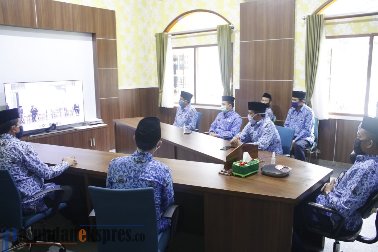 Vicon dengan Gubernur, Ruhimat: Alhamdulilah Tidak Ada Siswa Subang Positif Covid-19