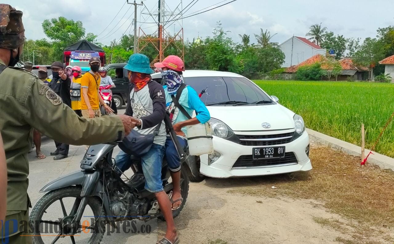 Hendak ke Pondok Bali, Pengunjung Sudah di Putar Balik di Cekpoint Desa Karangmulya