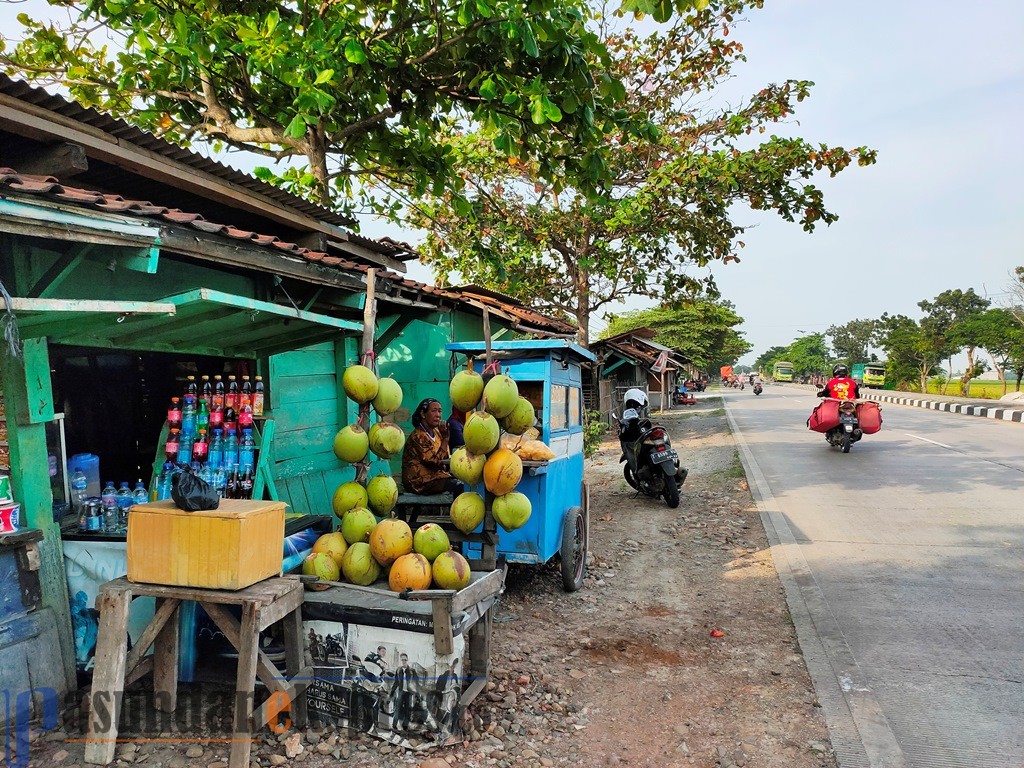 H-7 Lebaran Jalur Pantura Subang Sepi Pemudik