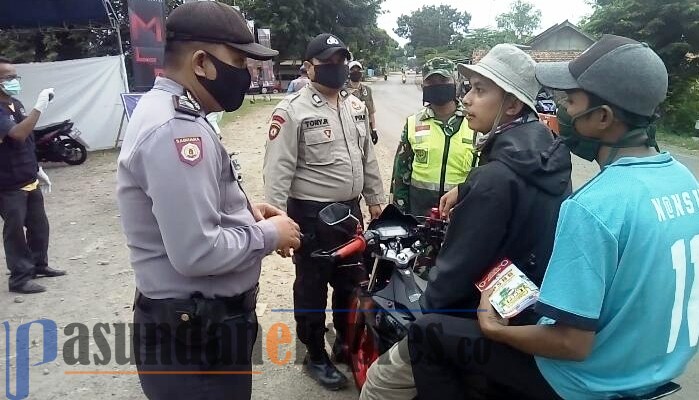 Polsek Cibatu Giat Pemeriksaan Saat PSBB