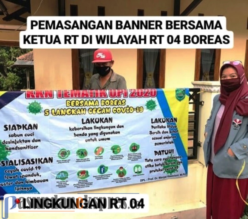 KKN Tematik UPI Daring Mengedukasi Masyarakat Kampung Boreas dan Siswa SDN Kaliangsana Mengenai Pencegahan Covid-19