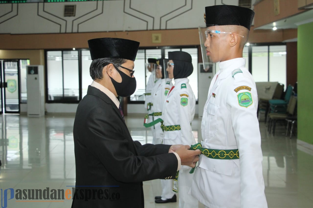 Wabup Kukuhkan Anggota Paskibraka Kabupaten Subang