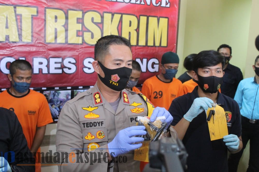 Polres Subang Bekuk Enam Orang Pencuri dan Puluhan Sepeda Motor