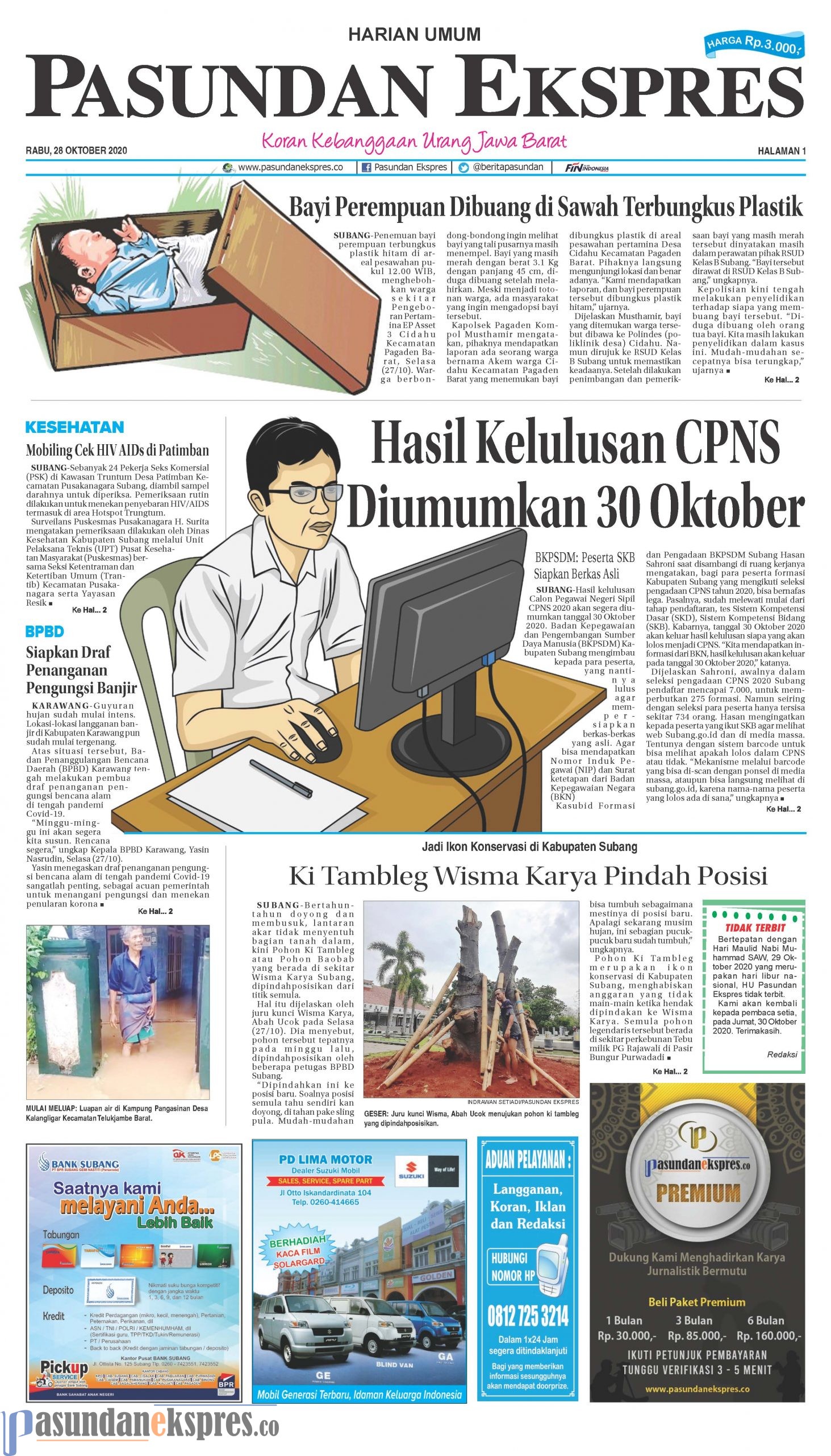 (E-Paper) Pasundan Ekspres 28 Oktober 2020