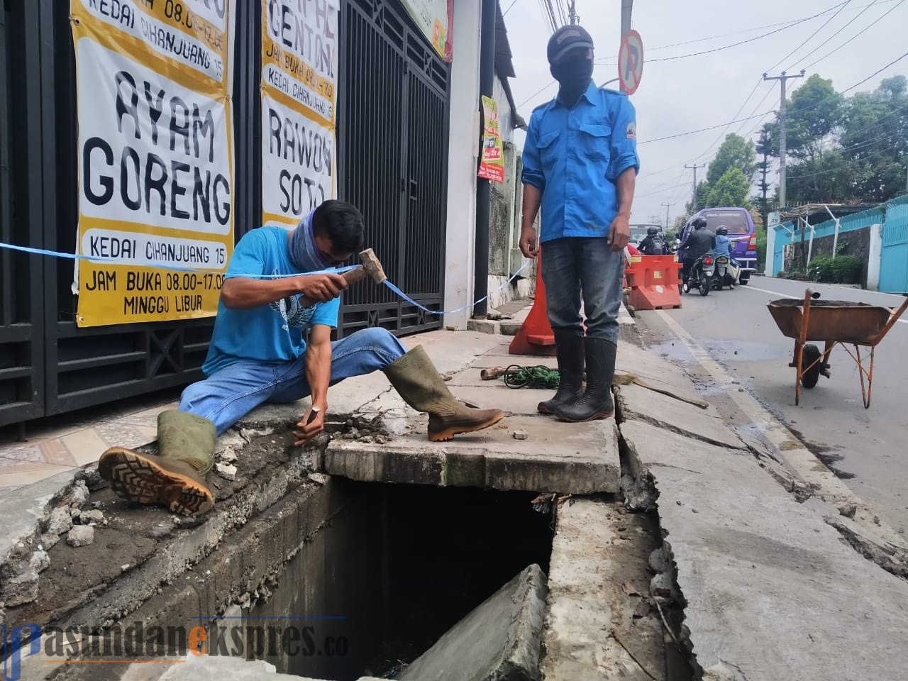 Pembangunan Drainase Diklaim Sesuai Spek