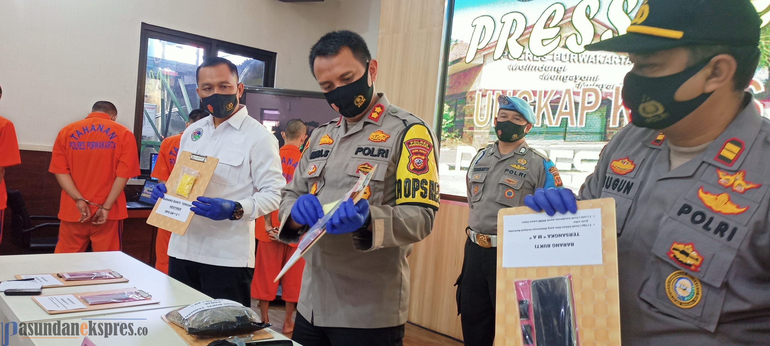 Satresnarkoba Polres Purwakarta Ungkap Tujuh Kasus Narkoba