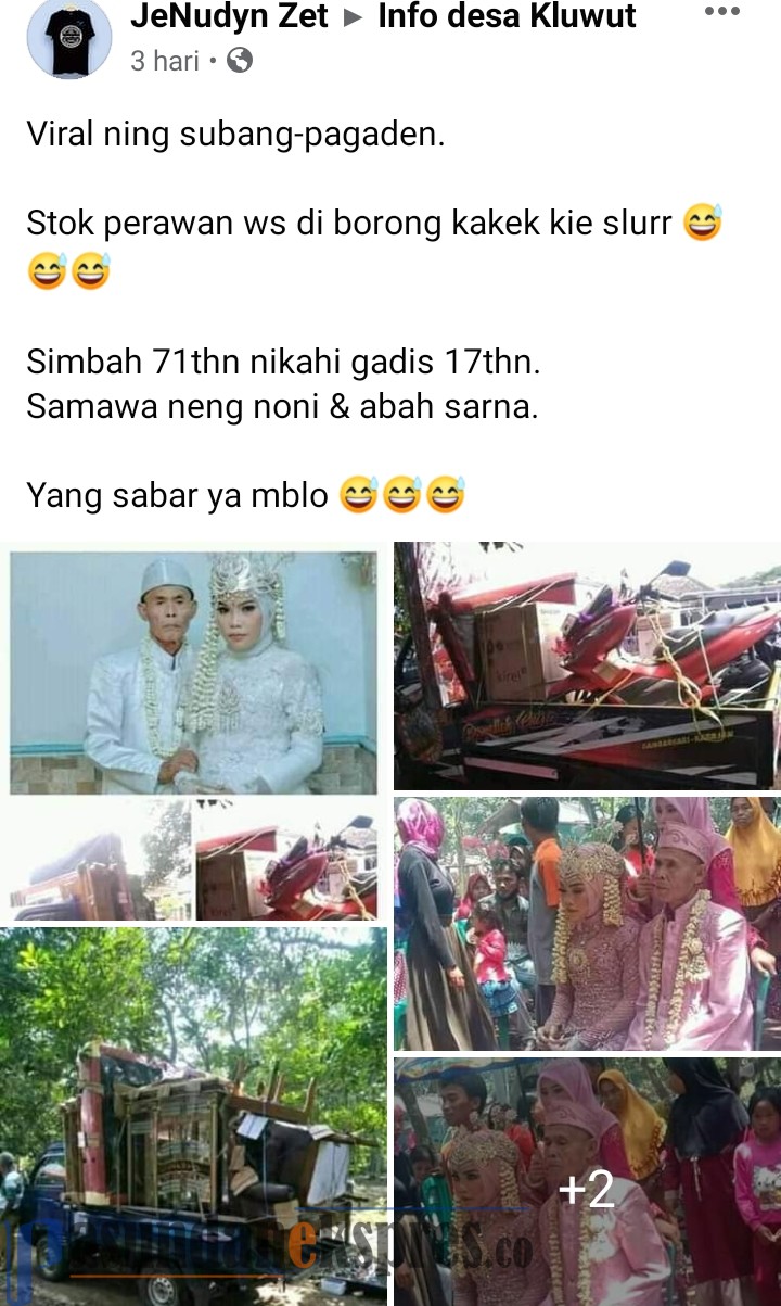 Viral Pernikahan Lansia dan Gadis Belia, KUA: Dipastikan Menikah Siri