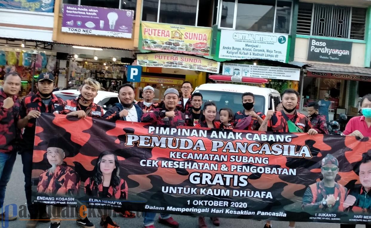 Pemuda Pancasila PAC Kecamatan Subang Gelar Pengobatan Gratis dan Check Kesehatan bagi Kaum Dhuafa