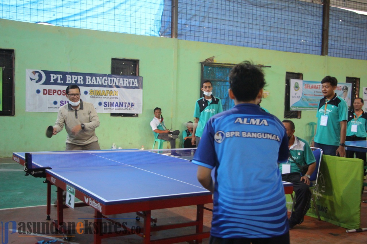 GP Ansor Gelar Turnamen Tenis Meja, Agus Masykur: Jaga Imun dengan Berolahraga