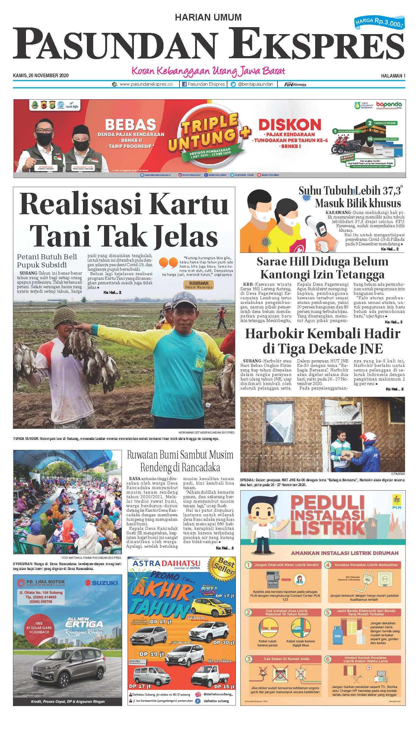 (E-Paper) Pasundan 26 November 2020