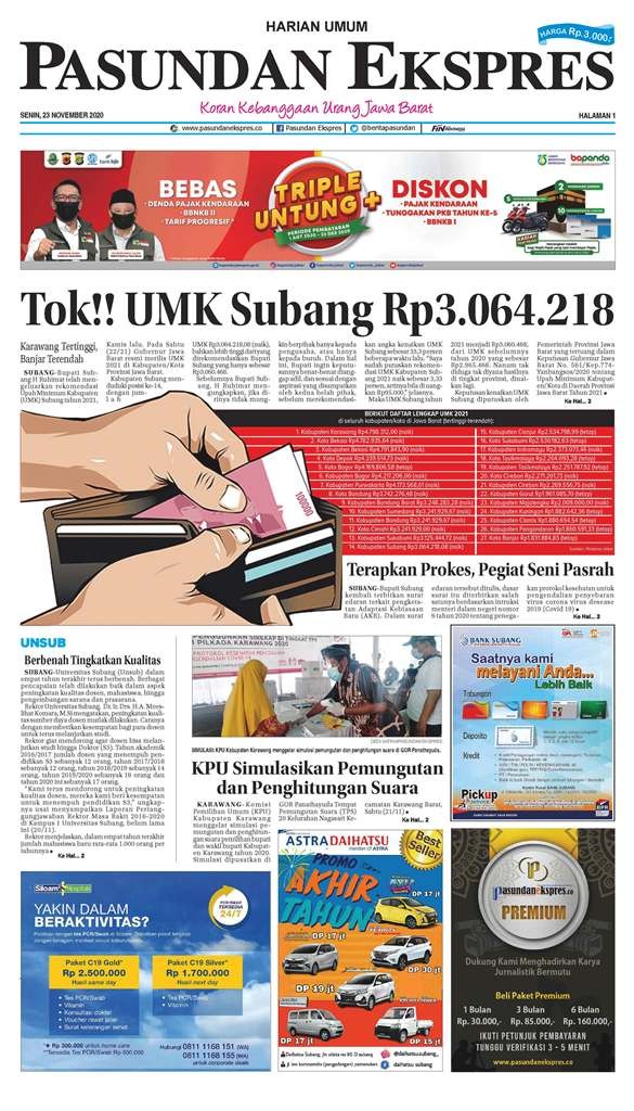 (E-Paper) Pasundan 23 November 2020