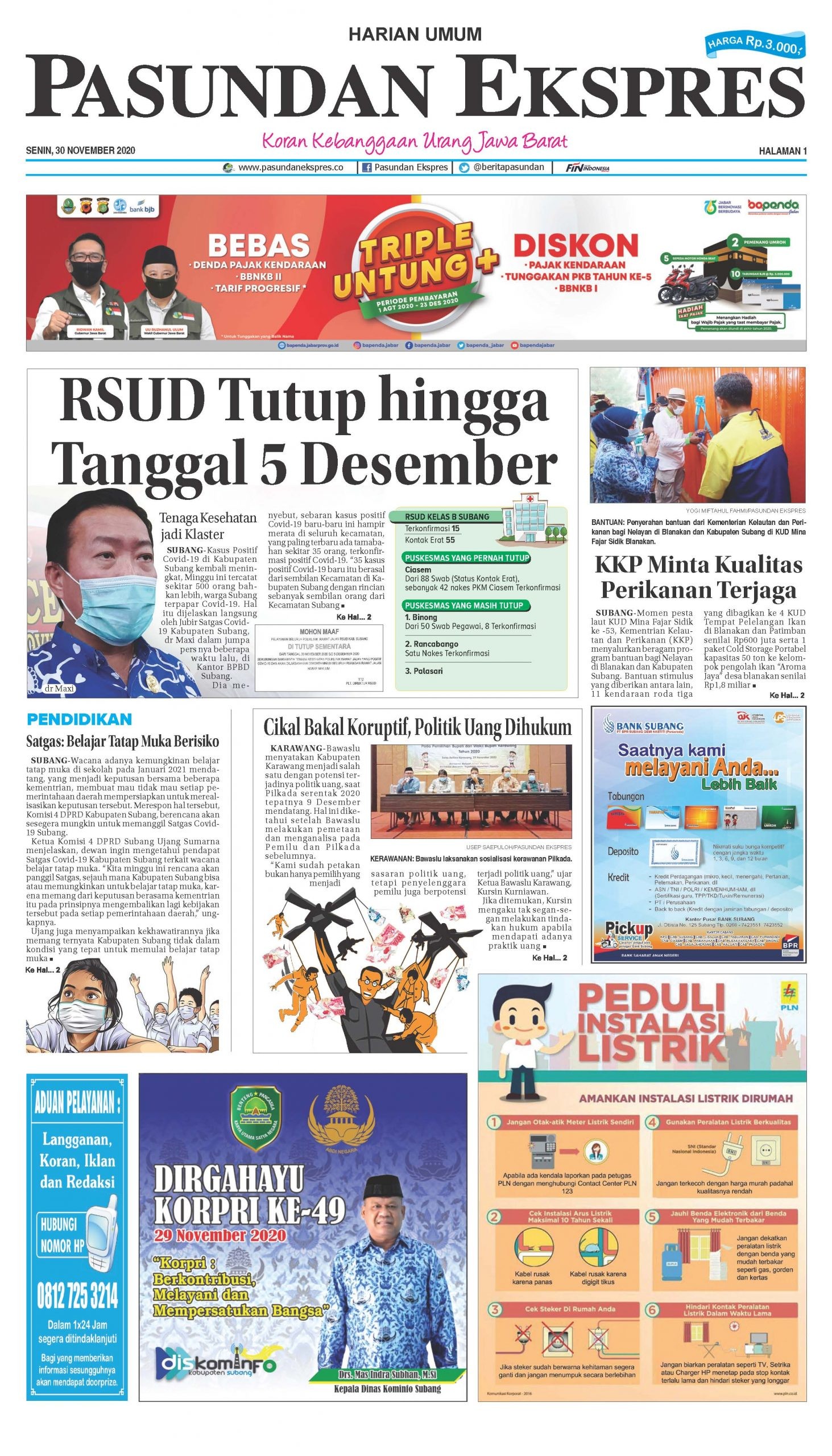 (E-Paper) Pasundan 30 November 2020